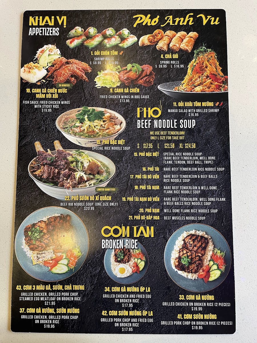 Menu Pho Anh Vu Newmarket-6
