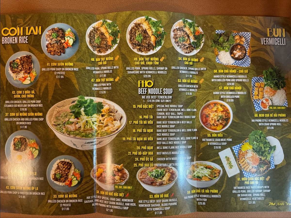 Menu Pho Anh Vu Newmarket-8